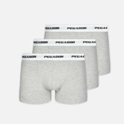 Ango Boxershorts 3 Pack Grey Melange White
