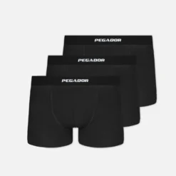Camino Boxershorts Single Logo 3 Pack Black Black
