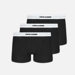 Camino Boxershorts Single Logo 3 Pack Black White