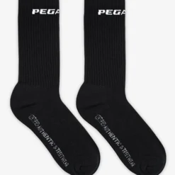 Certified Logo Socks Black White