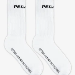 Certified Logo Socks White Black