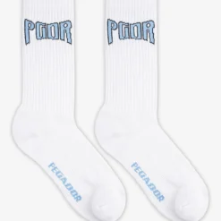 Crystal Socks White Baby Blue