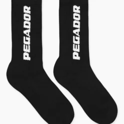 Cross Logo Socks Black White