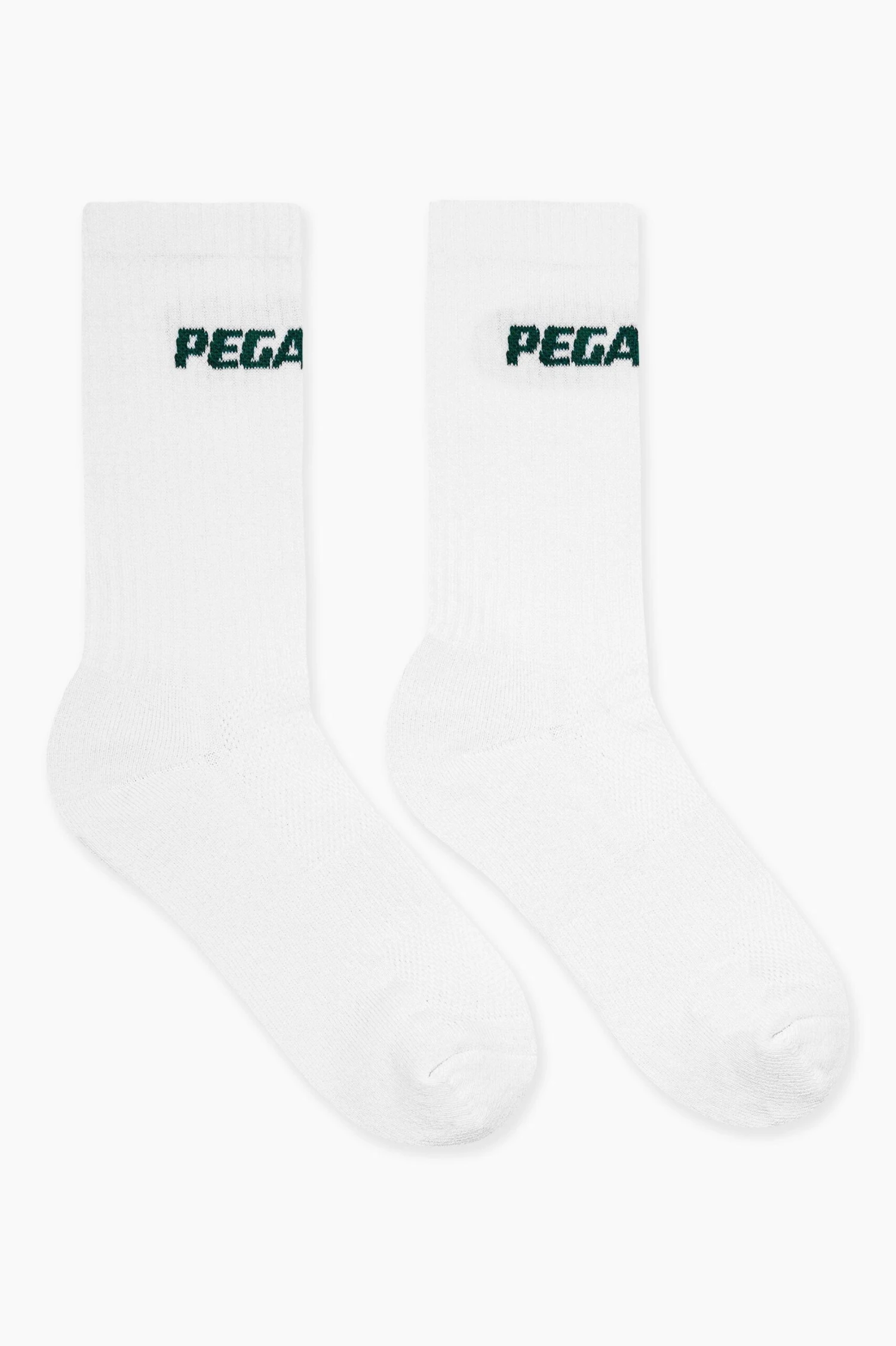 Logo Socks White Pine Green