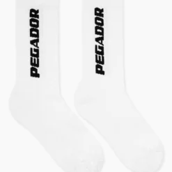Cross Logo Socks White Black