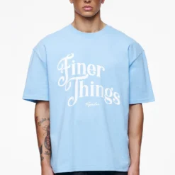 Kirk Oversized Tee Vintage Washed Riviera Blue