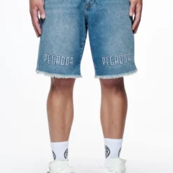 Elder Jeans Shorts Washed Vintage Blue