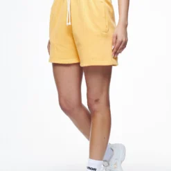 Umbria High Waisted Shorts Vintage Washed Golden Sun Gum