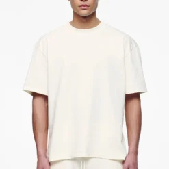 Logo Oversized Tee Vintage Washed Unbleached Gum