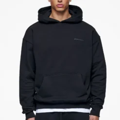 Logo Oversized Hoodie Black Gum