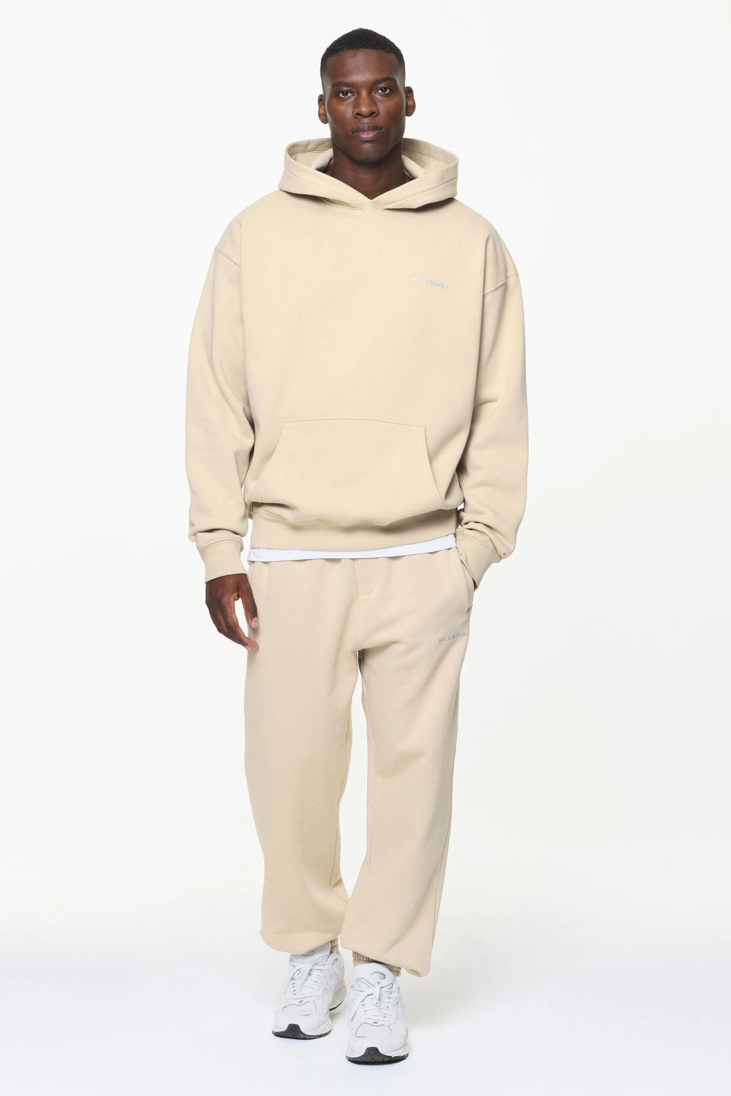 Logo Oversized Hoodie Vintage Washed Kingdom Beige - Image 2