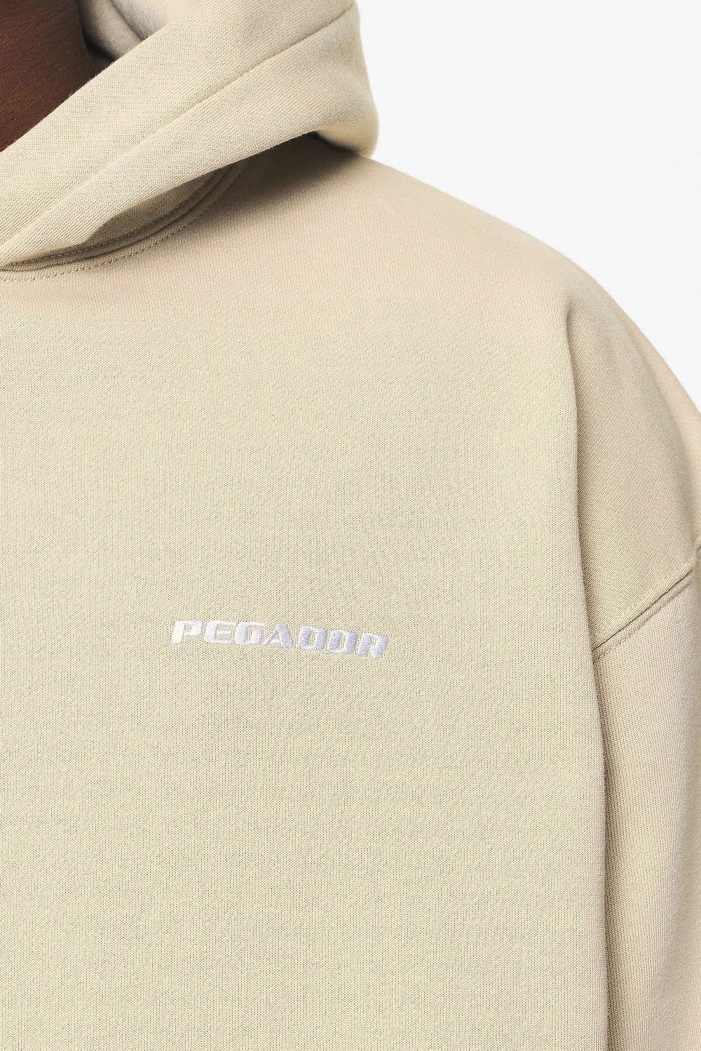 Logo Oversized Hoodie Vintage Washed Kingdom Beige - Image 5