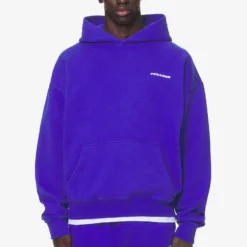 Logo Oversized Hoodie Washed Endless Blue Gum