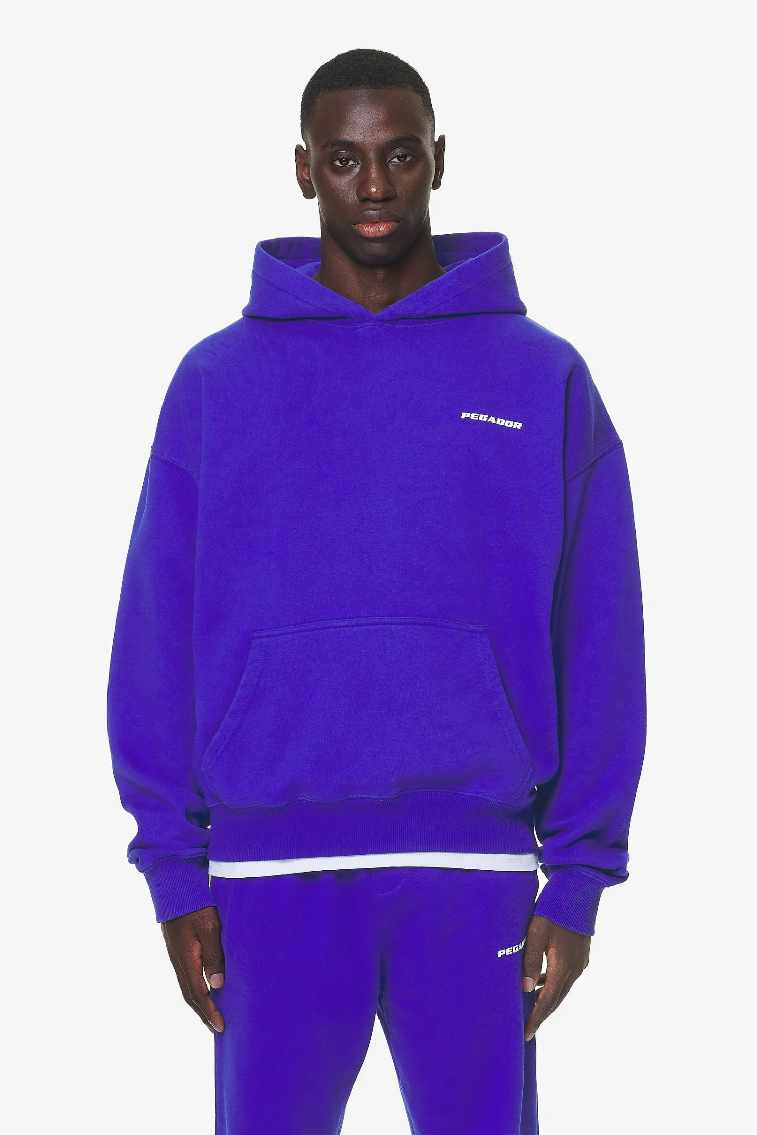 Logo Oversized Hoodie Washed Endless Blue Gum