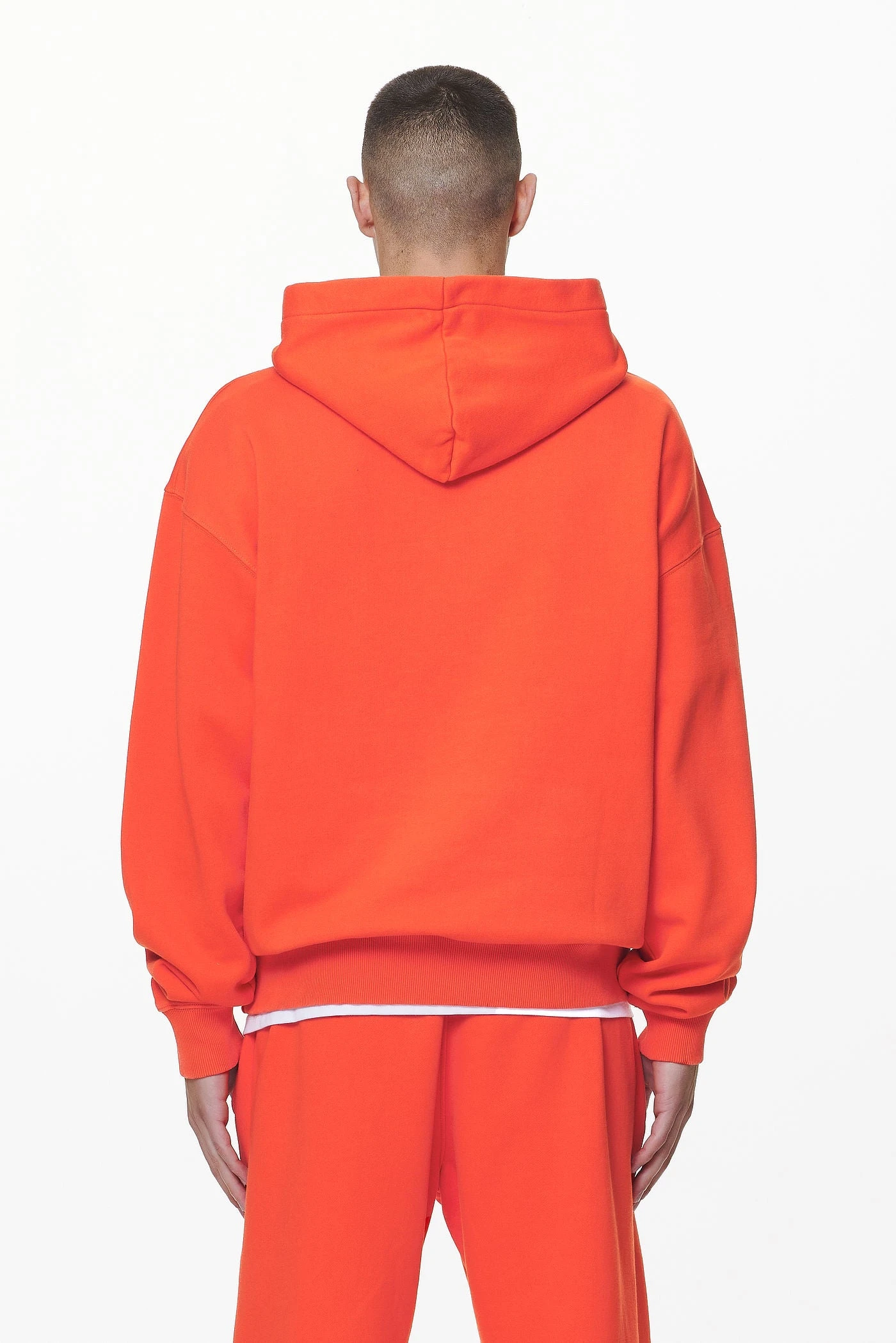Logo Oversized Hoodie Washed Signal Red Gum - Image 4