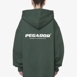 Malm Logo Oversized Hoodie Dress Washed Sage Green