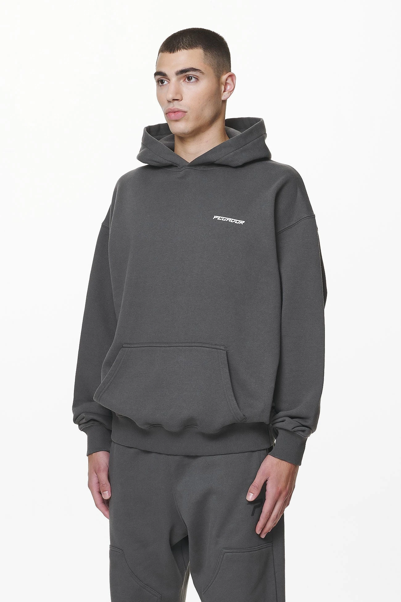 Devon Oversized Hoodie Washed Volcano Grey - Image 4