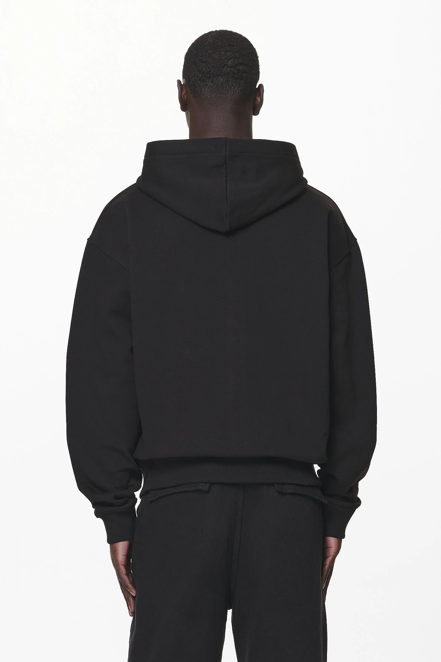 Layton Oversized Sweat Jacket Black - Image 4