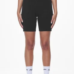 Barrie Rib Biker Shorts Black