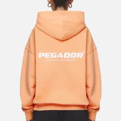 Atna Logo Oversized Hoodie Washed Apricot White