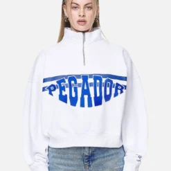 Sarina Oversized Halfzip Sweater White