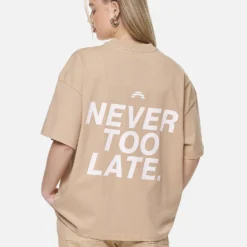 Airville Heavy Oversized Tee Washed Safari Sand