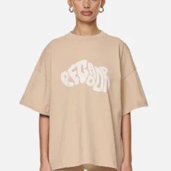 Paluma Heavy Oversized Tee Washed Safari Sand