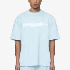 Cosmo Oversized Tee Washed Baby Blue