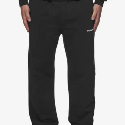 Logo Wide Sweat Pants Washed Black White Gum