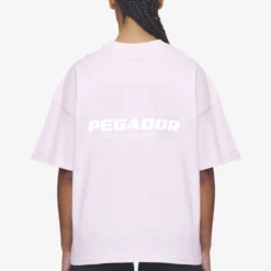 Arendal Logo Heavy Oversized Tee Washed Bubblegum White