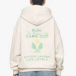 Flora Sweat Jacket Washed Coast Sand