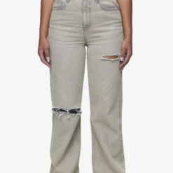 Romani Destroyed High Waist Jeans Washed Coast Sand