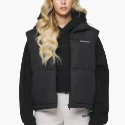 Priory Puffer Vest Black