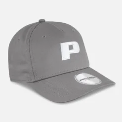 P Logo Cap Cool Grey White