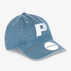 P Logo Denim Cap Baby Blue